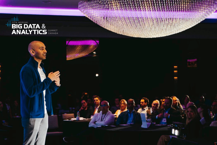 Image of a speaker session at Big Data and Analytics Summit